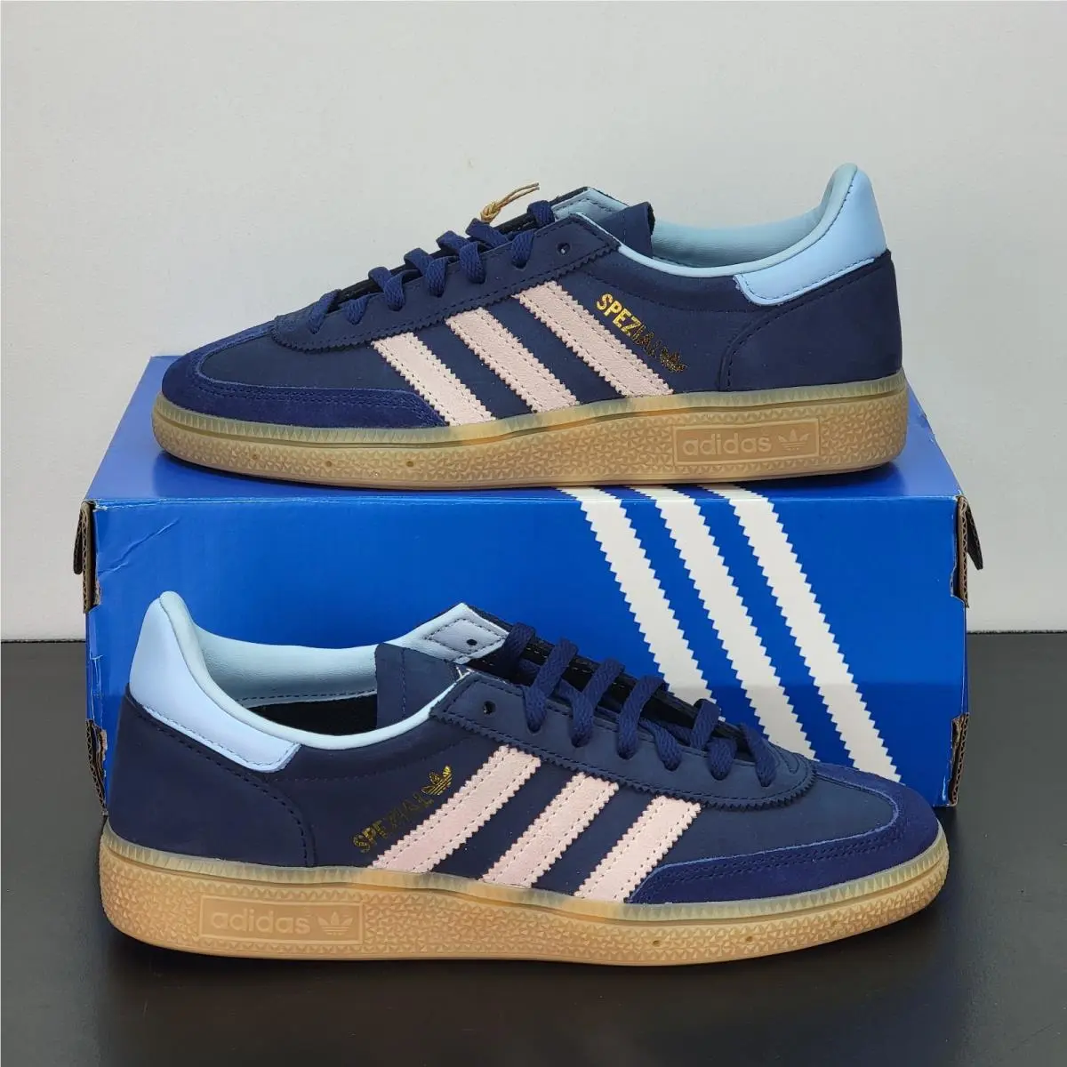 Handball Spezial Women`s Size 9.5 Athletic Shoes Blue Footwear Sneakers by Adidas
