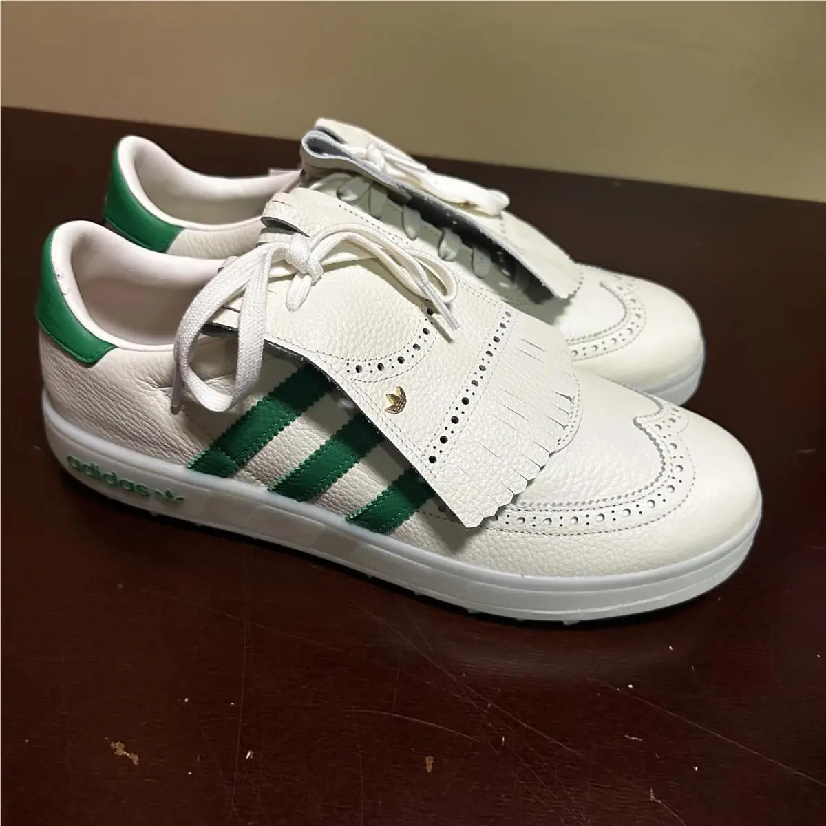 Adidas Coursecup Golf Shoes “chalk White Green” IH8436 Men’s Sz 11 no Box