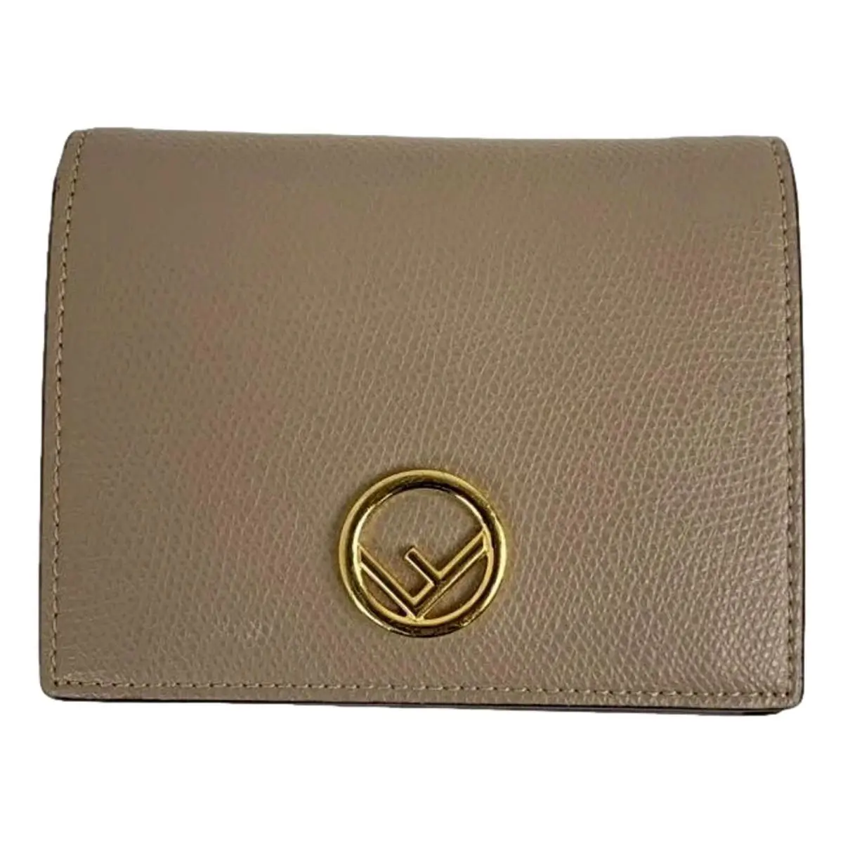 Fendi F is Fendi Tortora Gray Leather Bifold Wallet