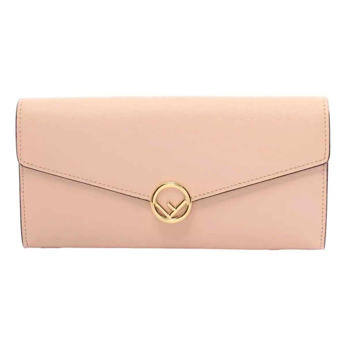 Fendi Leather F Is Fendi Long Wallet Light Rose