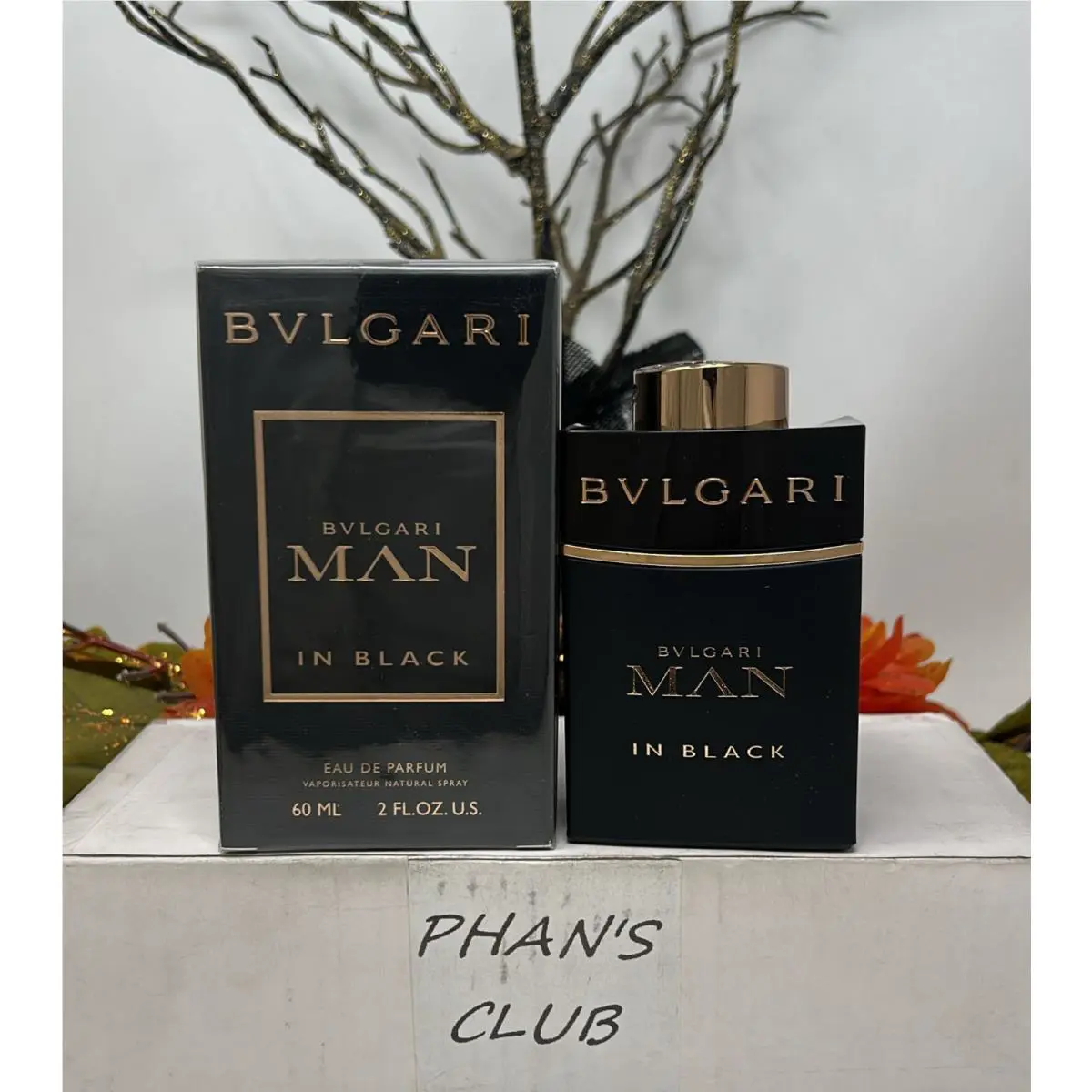Bvlgari Bvlagri Man In Black 2oz Eau de Parfum Oriental Floral Cologne For Men