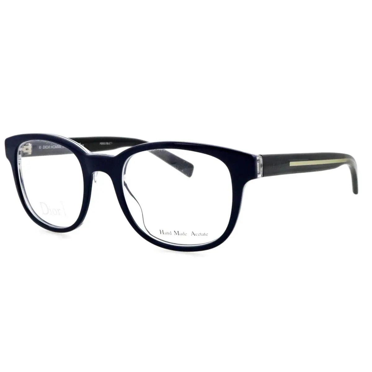 Christian  Homme Black Tie 202 G6I 50mm Blue Eyeglasses Italy Unisex by Dior
