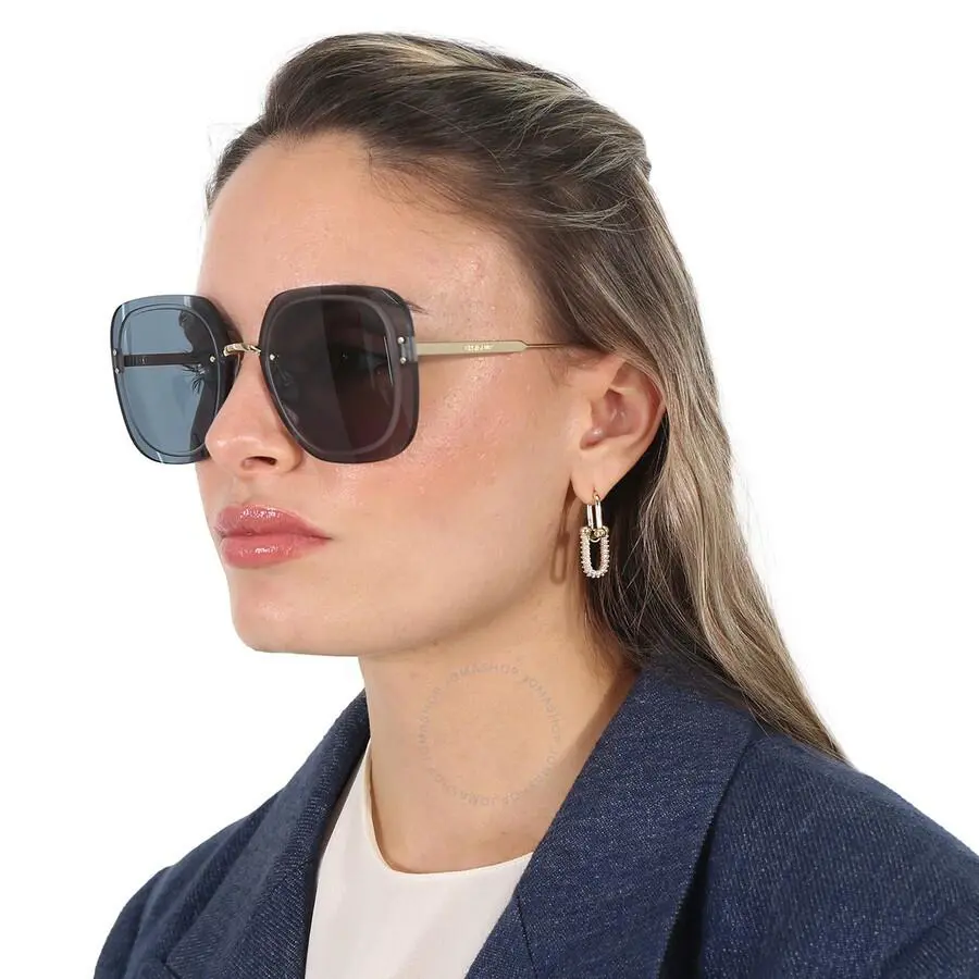 Christian Dior ULTRADIOR-SU-B0B0-65 Sunglasses 65mm - Frame: Gold, Lens: Blue