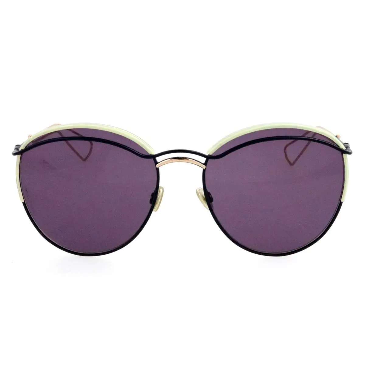 Christian  ound O3OC6 57mm Blue Green Round Sunglasses Italy by Dior