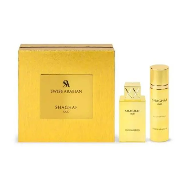 Swiss Arabian SOUD098574 Shaghaf Oud Edp Plus 75 ml Body Spray Gift Set For