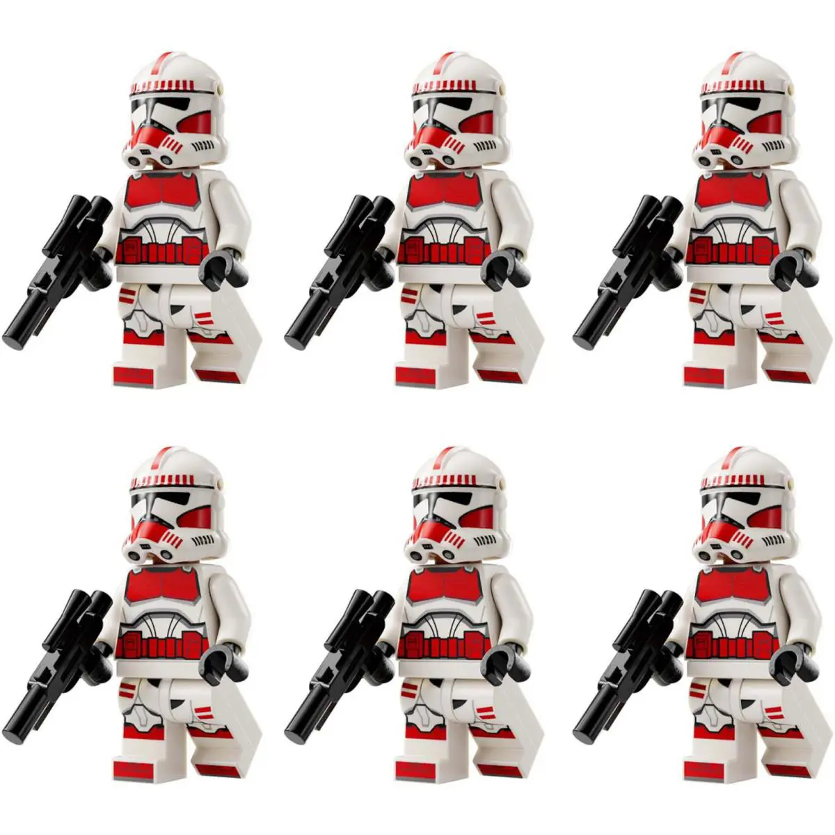 Lego Star Wars: Coruscant Guard Gunship Minifigures 75354 Clones -- You Choose SW1305 - 6x - Clone Shock Trooper Minifigures