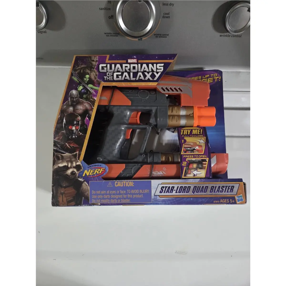 Guardians Of The Galaxy Nerf Star Lord Quad Blaster Gun Toy
