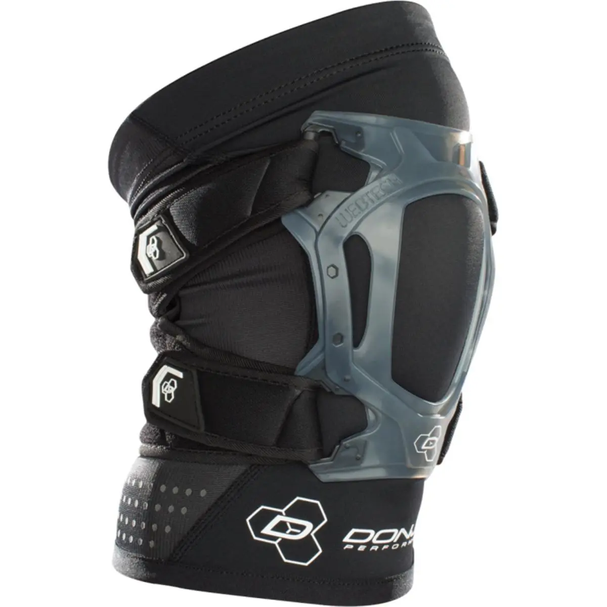 Donjoy Performance Webtech Short Knee Brace Black Large - Black