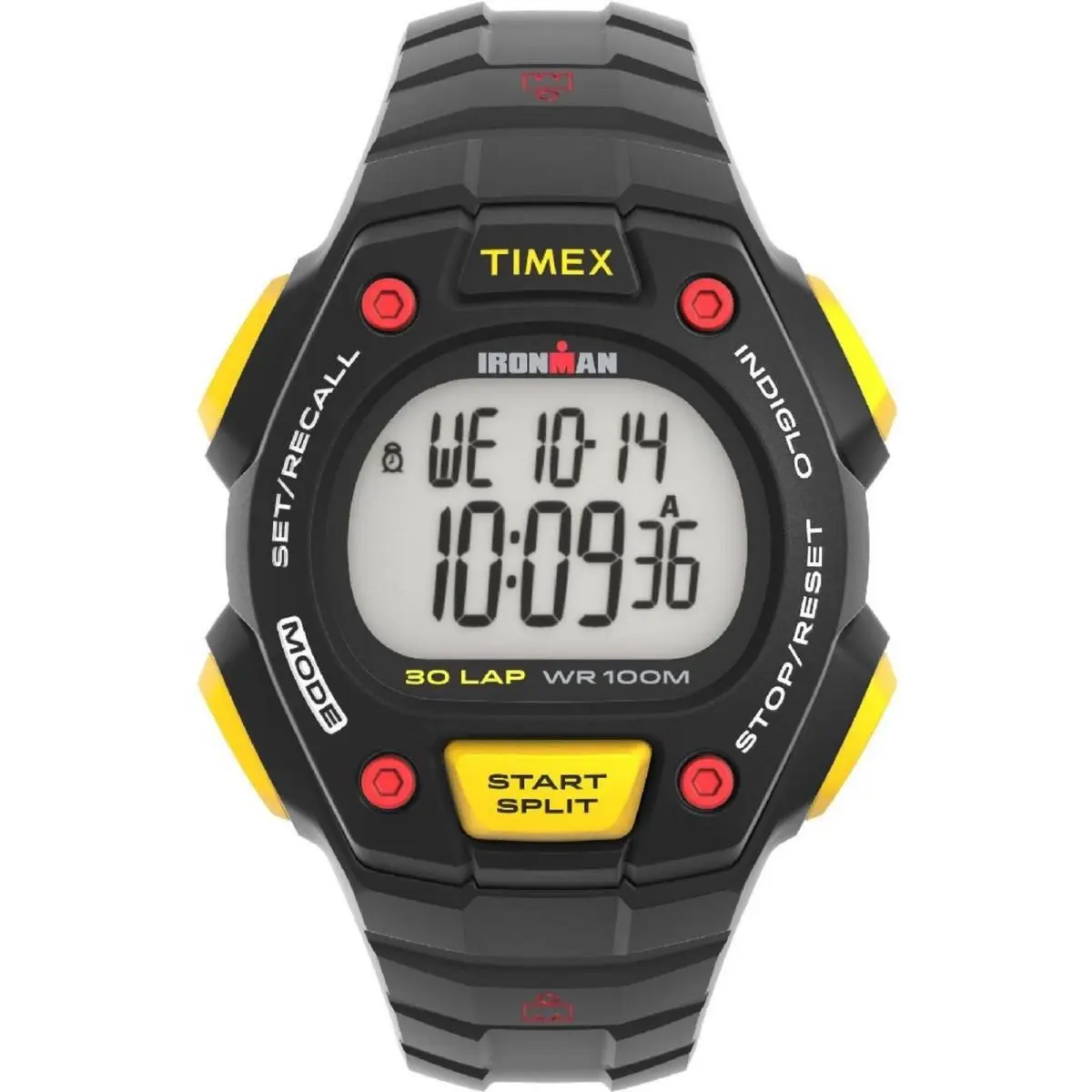 Men`s Watch Ironman Digital Dial Black Resin Strap TW5M589009J by Timex