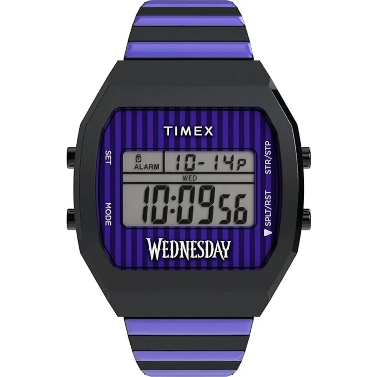 Unisex Watch Wednesday T80 Grey Digital Dial Expansion Band TW2Y19500JR by Timex