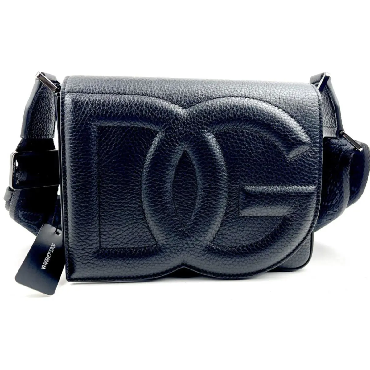 Retail Dolce Gabbana DG Logo Medium Messenger Bag Black