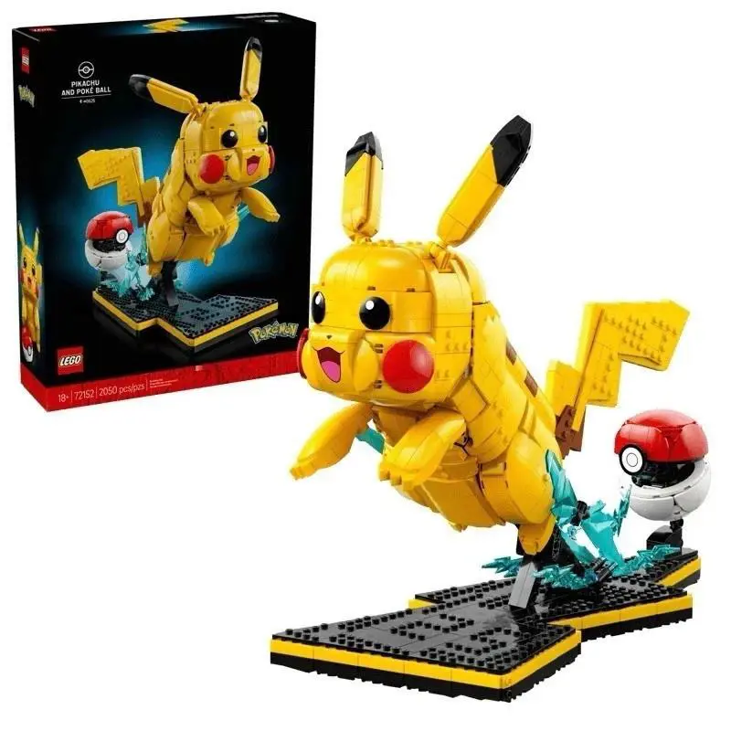 Lego Pokemon Pikachu and Poke Ball 2050 Pcs Set 72152 In Hand