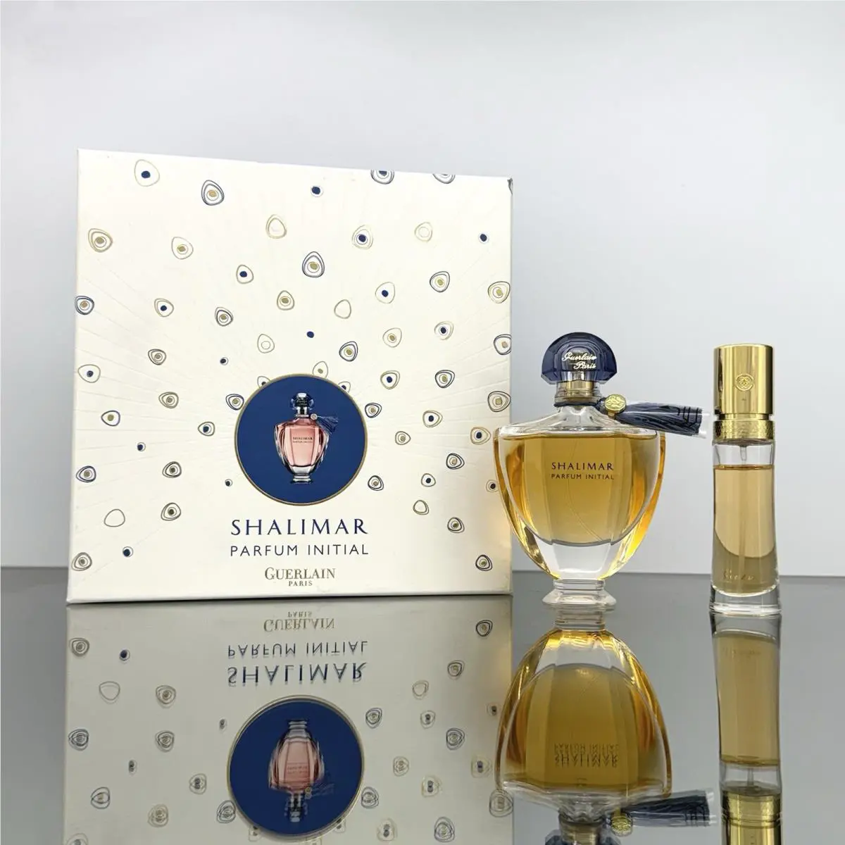 Guerlain Shalimar Parfum Initial 2pc Women Set 2oz Edp Spray + 15ml Purse Spray