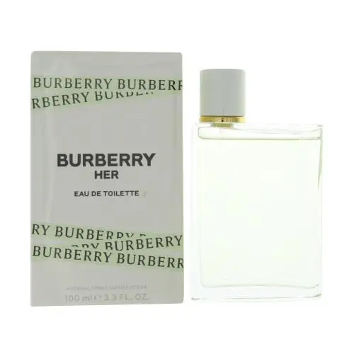 Burberry Her 3.3 Oz Eau De Toilette Spray by Burberry Box For Women