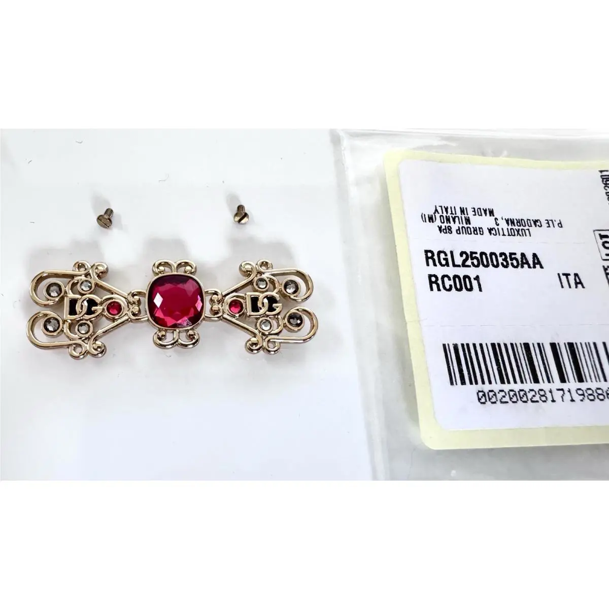Dolce Dolce & Gabbana DG 4525B Filigrana Gabbana DG 4525B Filigrana Replacement Side Trim Logo Gold/red W/screws