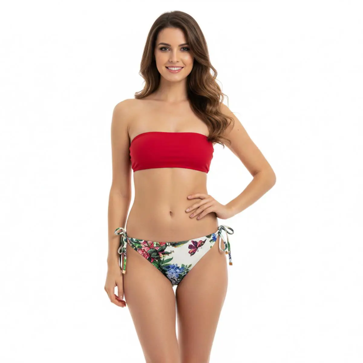 Dolce Gabbana Butterfly Garden Tie-side Bikini Bottom – S
