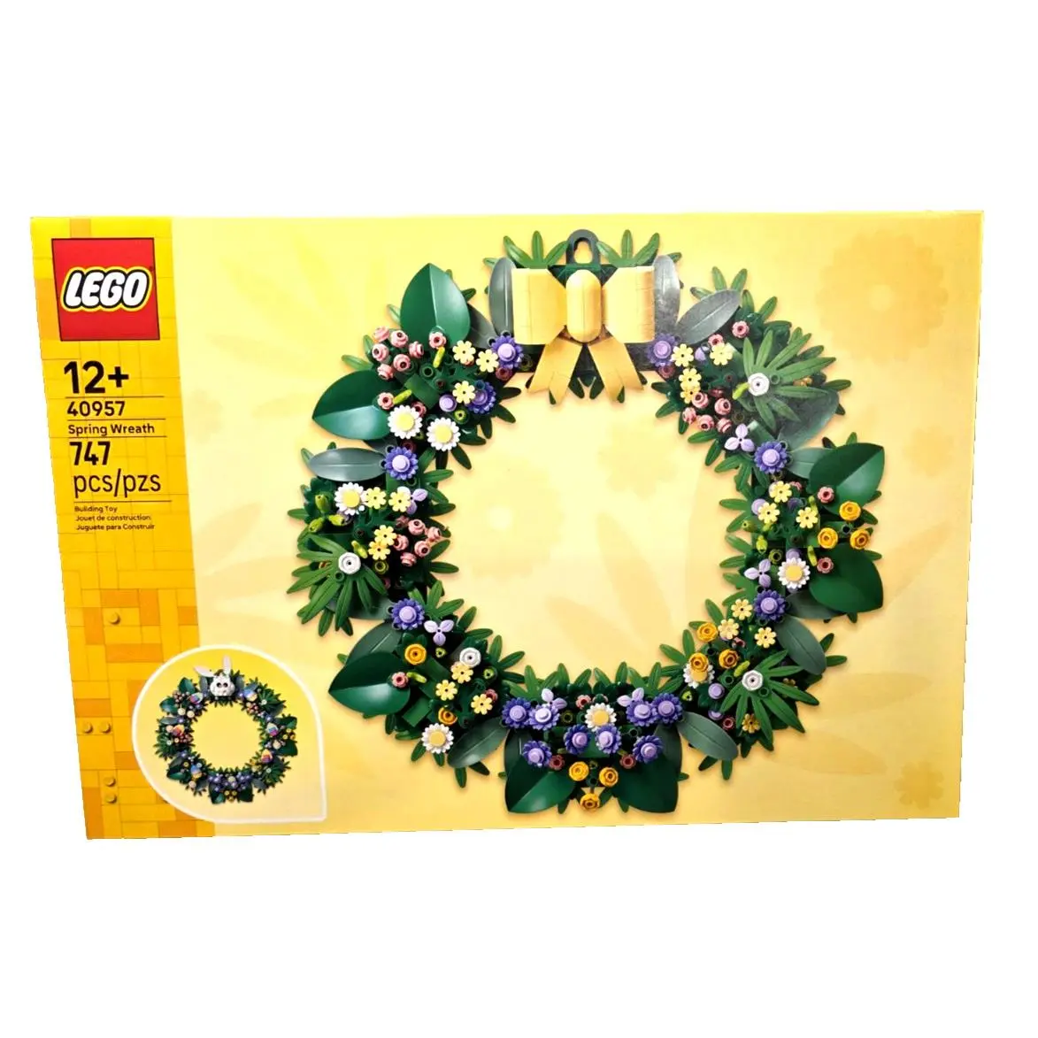 Lego Seasonal: Spring Wreath 40957 747 Pcs. Carefully Shipped