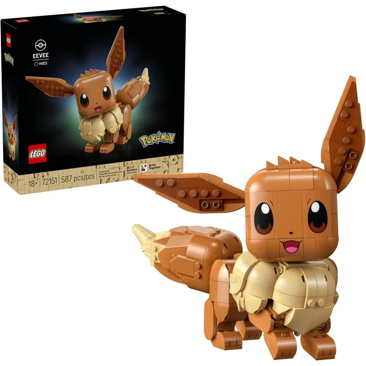 Lego Pokémon Eevee - Collectible Building Set Ages 18+ - Pokemon 72151