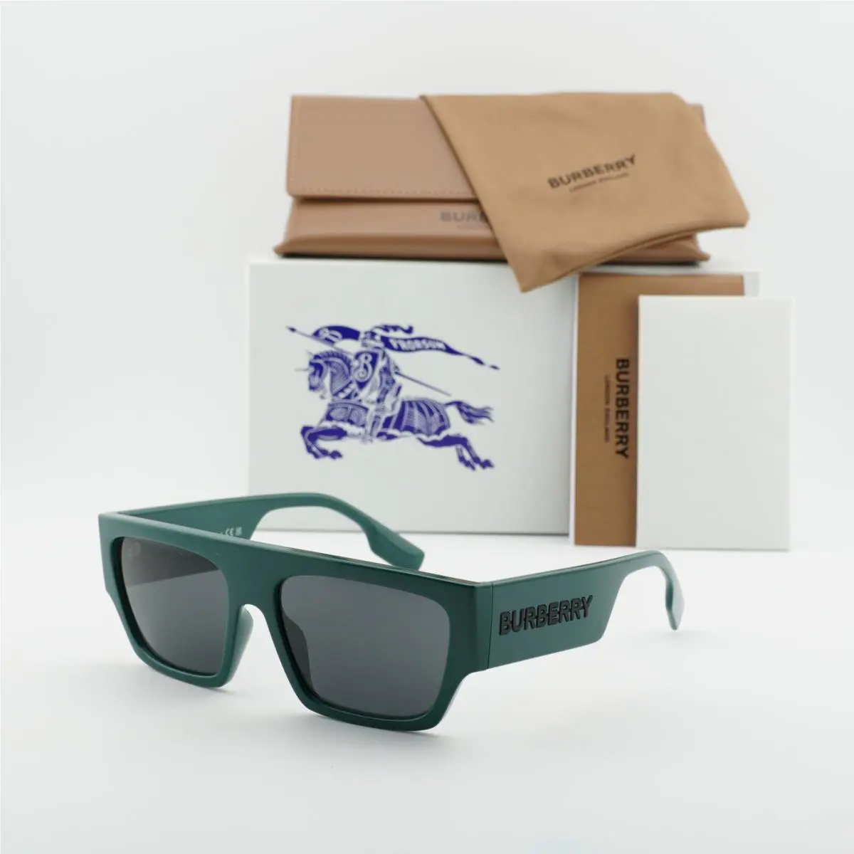 Burberry BE4397U 407187 Green/dark Grey 58-17-145 Sunglasses