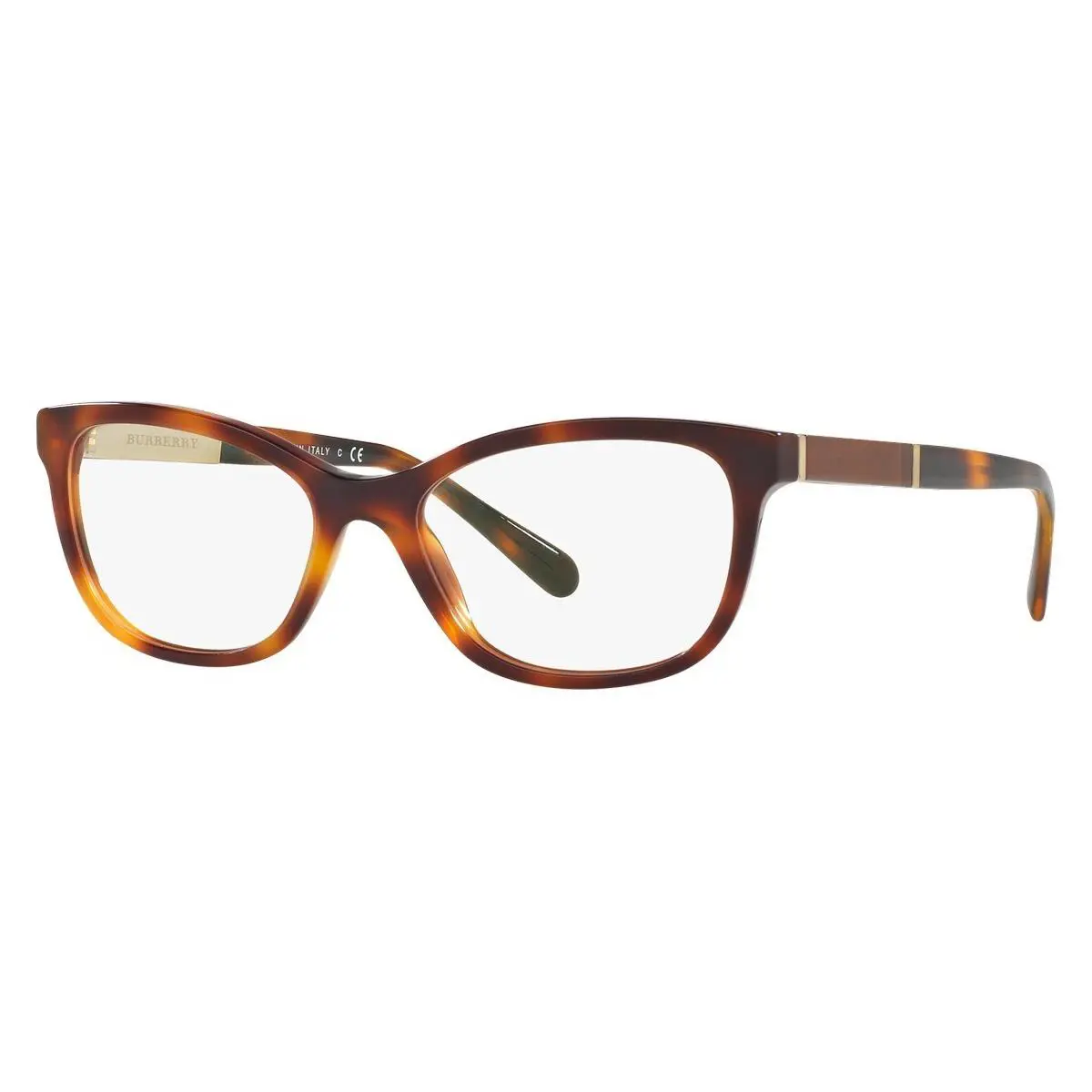 Burberry BE2232 3316 Cat Eye Light Havana Women`s Eyeglasses Demo Lens 51mm