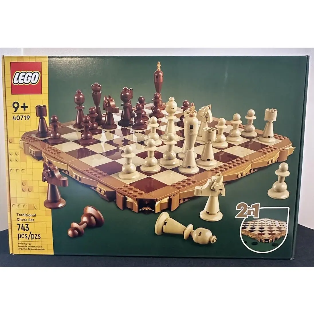 Lego Creator 40719 Traditional Chess Set 2 in 1 Includes Checkers