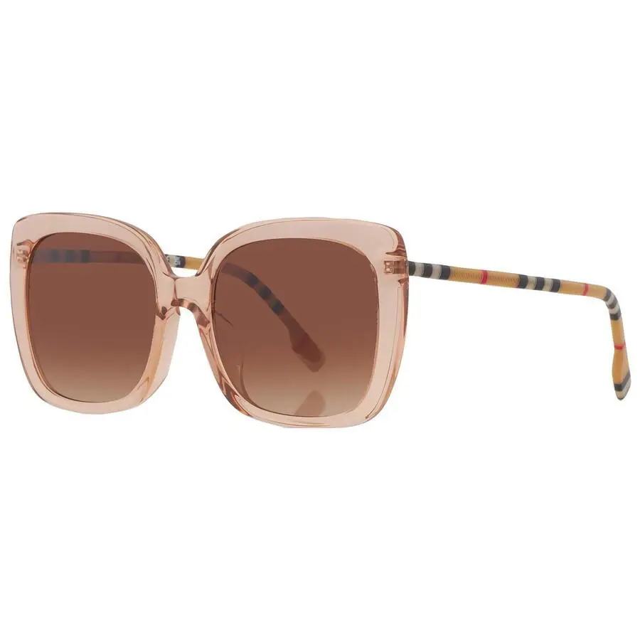 Burberry BE4323F 400613 Caroll Peach Gradient Brown 56 mm Women`s Sunglasses