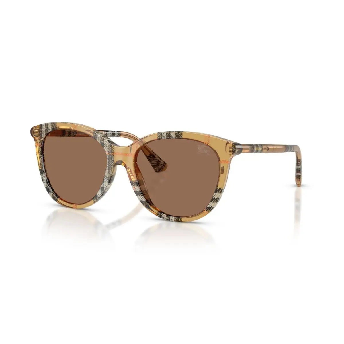 BE 4455 Check Sand/dark Brown 416373 Sunglasses by Burberry