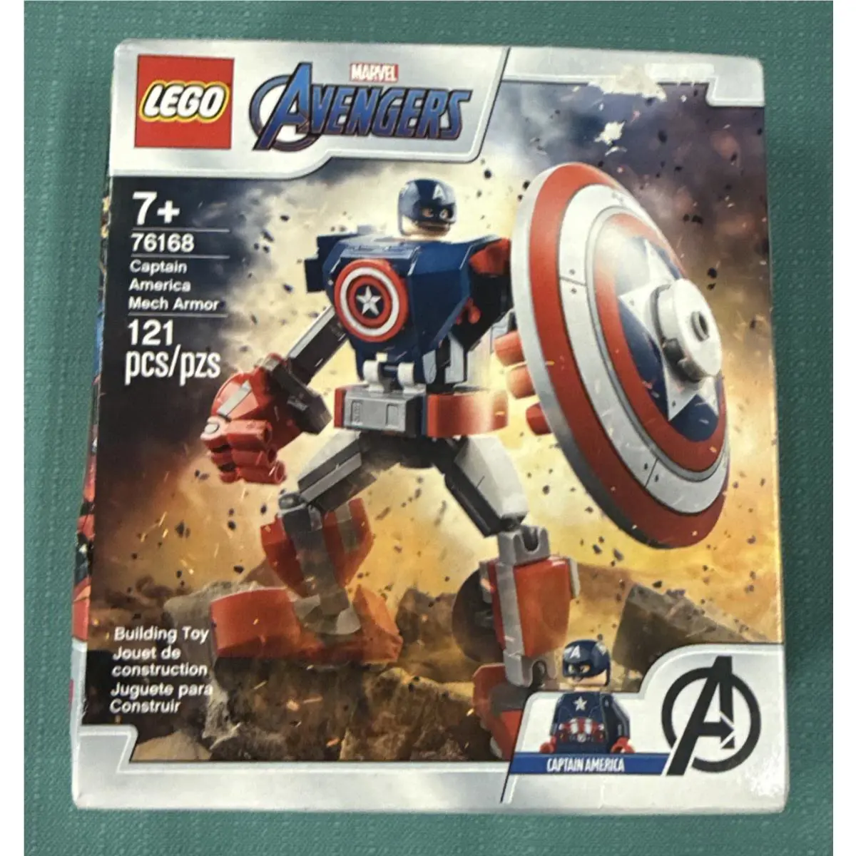 Lego 76168 Marvel Super Heroes Captain America Mech Armor Retired Read