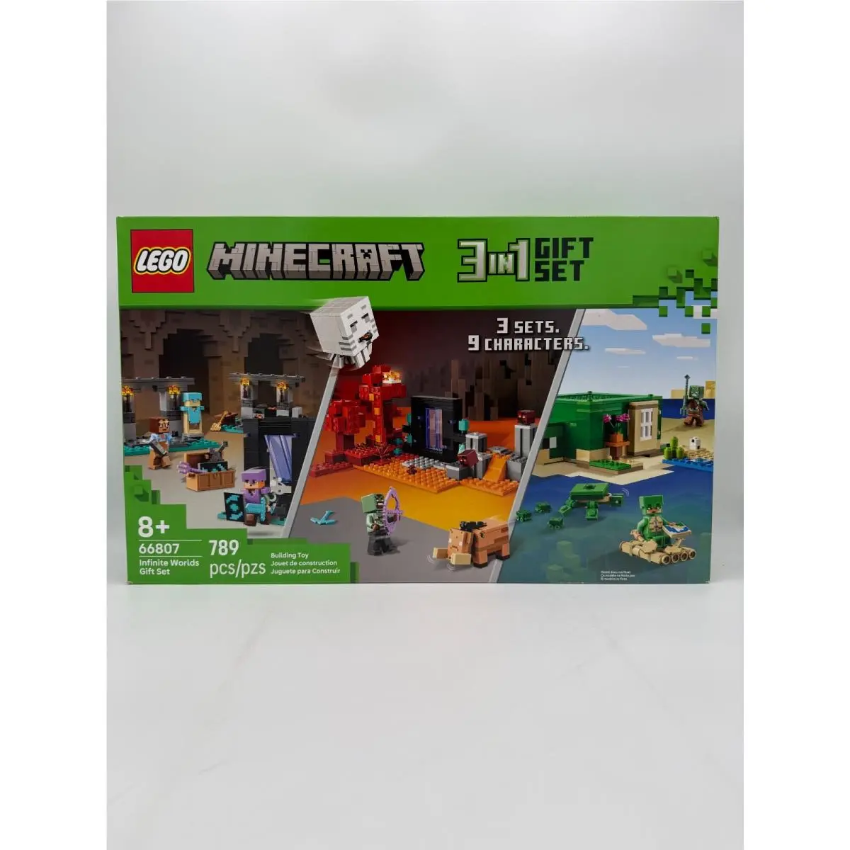 Lego Minecraft Infinite Worlds Set Building Kit 789 Piece Playset 66807