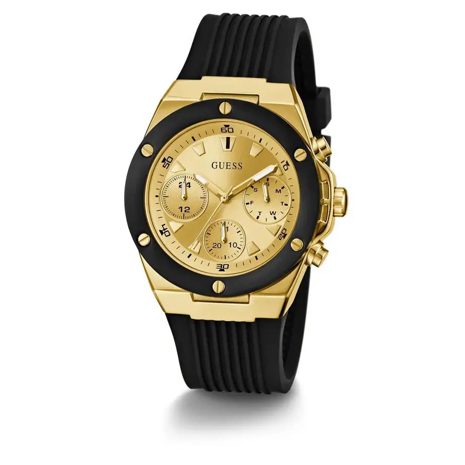 Guess GW0030L2 Guess Ladies Black Gold Tone Multi-function Watch