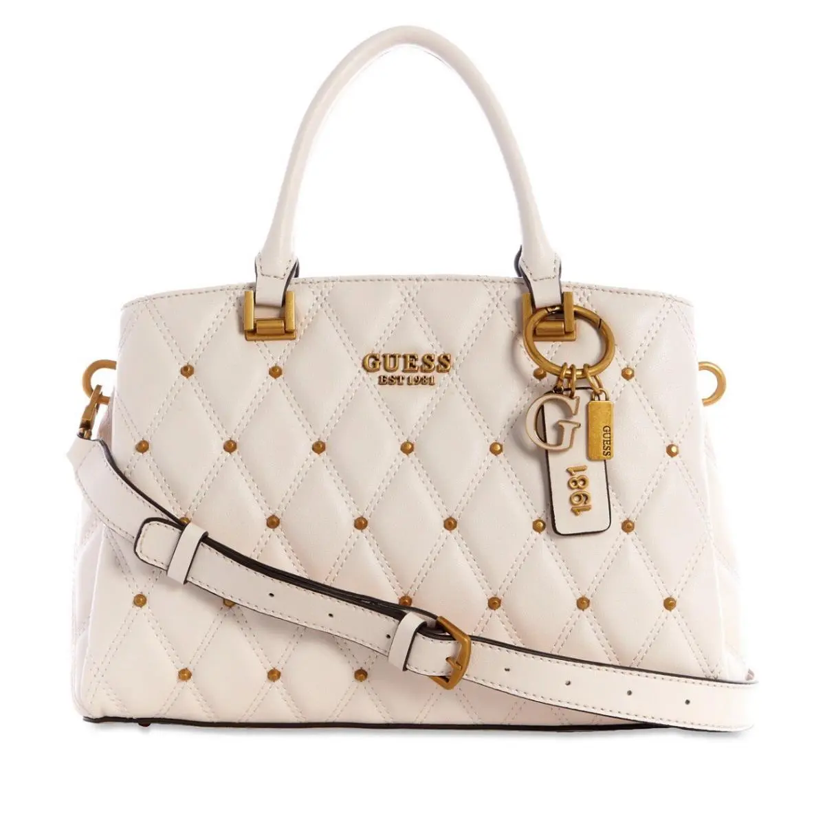 Guess Triana 3 Conpartment Quilted Satchel