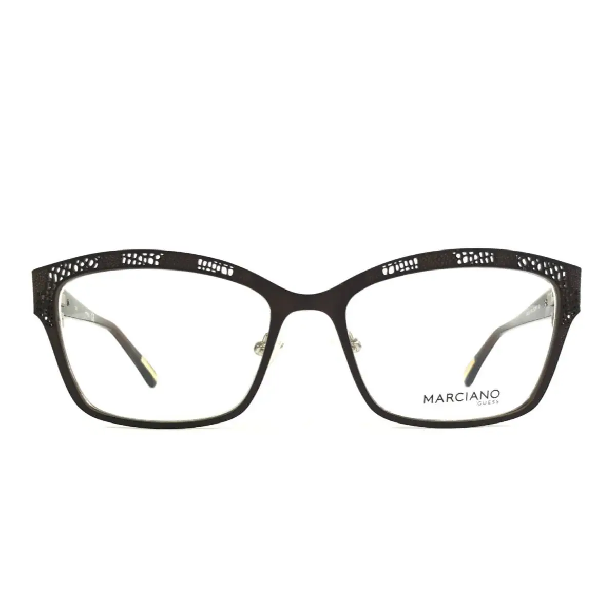 Guess by Marciano Eyeglasses Frames GM0274 049 Brown Silver Cat Eye 53-17-135