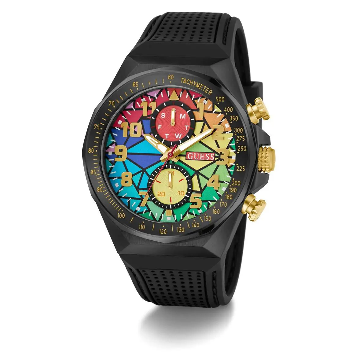 Guess GW0902G3 Guess Mens Black Multi-function Watch