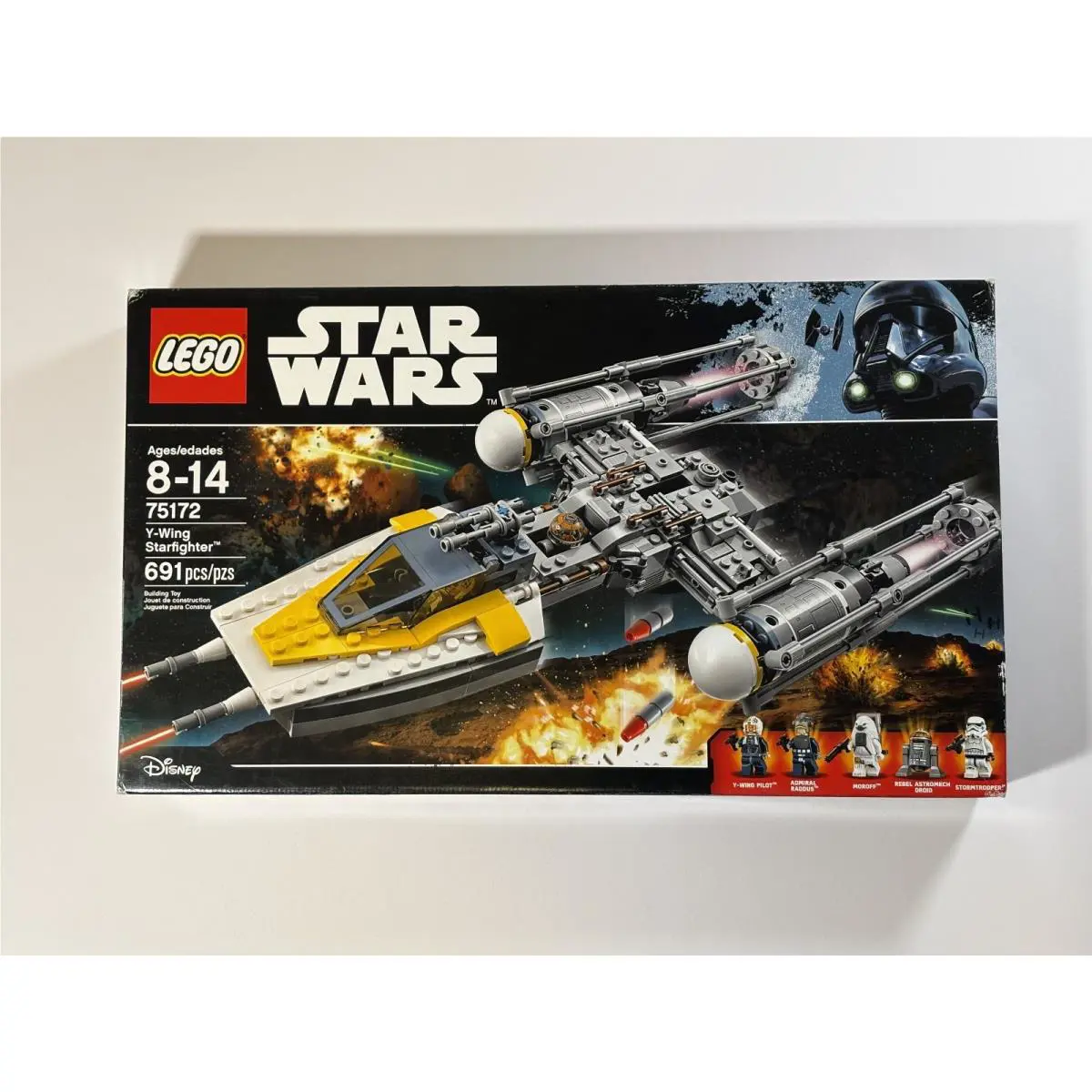 Lego 75172 Star Wars Y-wing Starfighter w 5 Minifigs 691 Pieces 2017