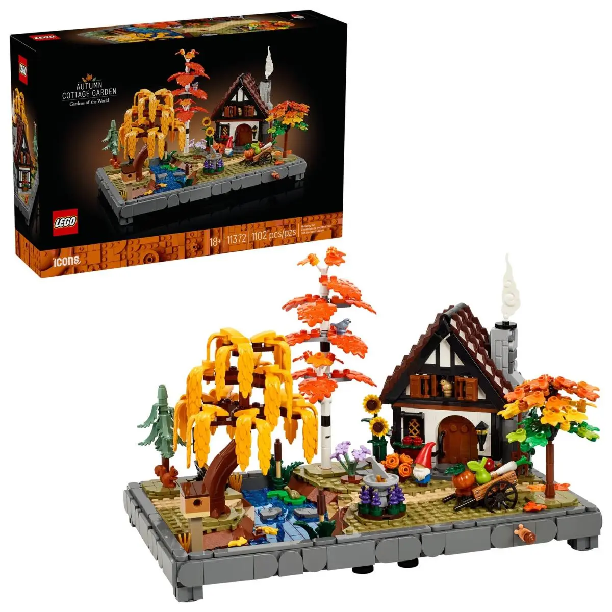 Lego Icons Autumn Cottage Garden Set