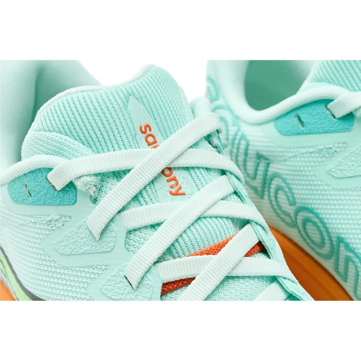 Saucony shoes - Aqua/Citron 11