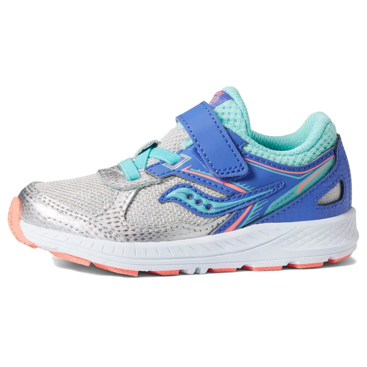 Saucony shoes - Silver/Periwinkle/Turquoise 2
