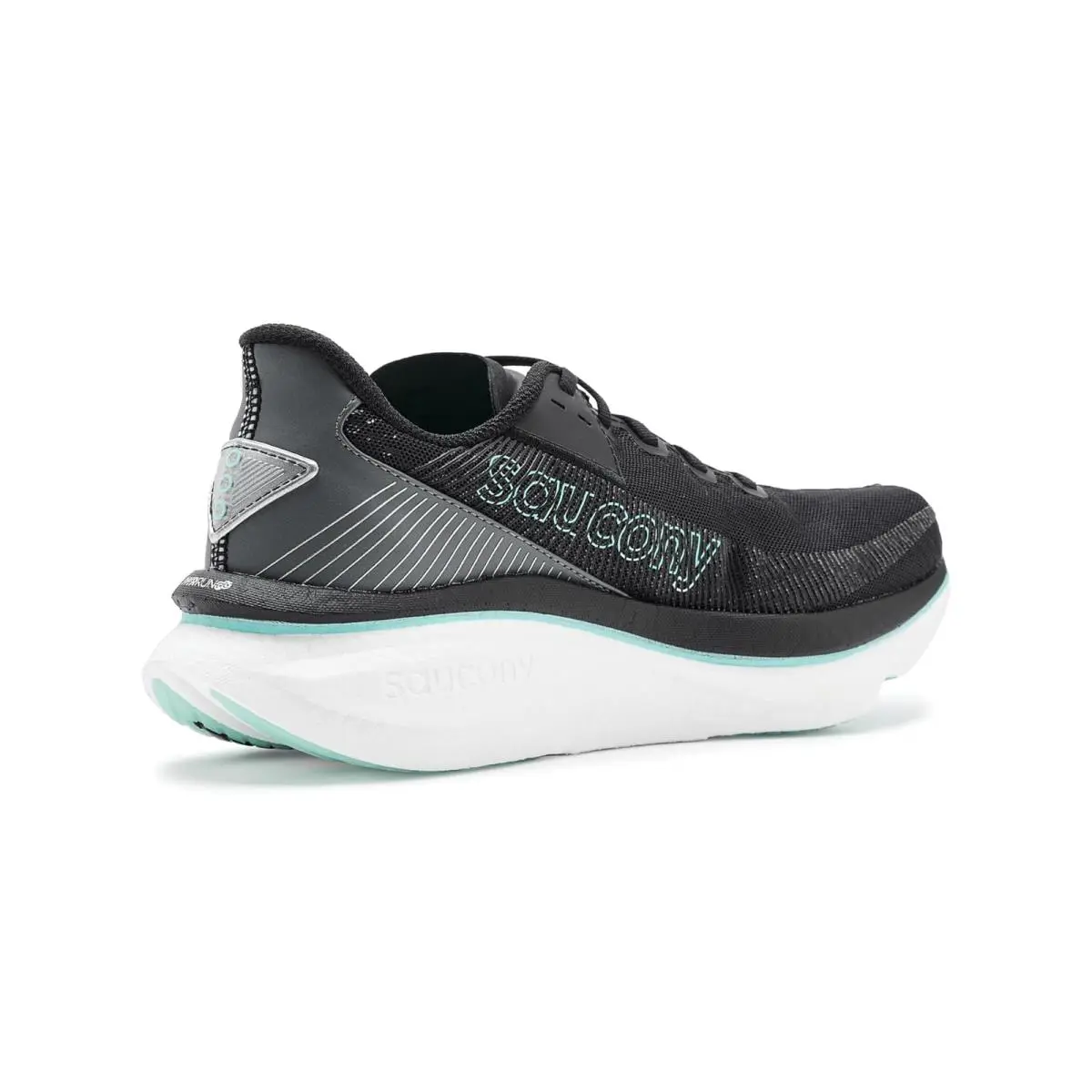 Saucony shoes - Black/Aqua 8