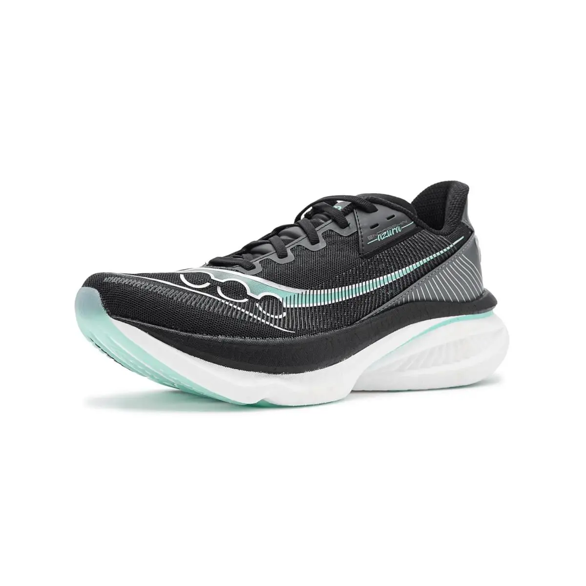 Saucony shoes - Black/Aqua 6