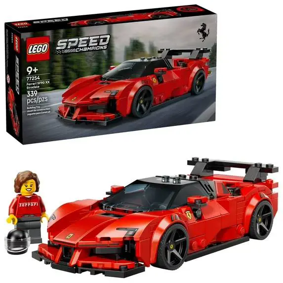 Lego Speed Champions Ferrari SF90 XX Stradale Car Set with Minifigure Ages 9+