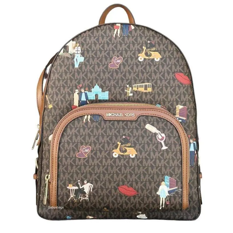 Michael Kors Milan Girls Jaycee Women`s Backpack Large Brown