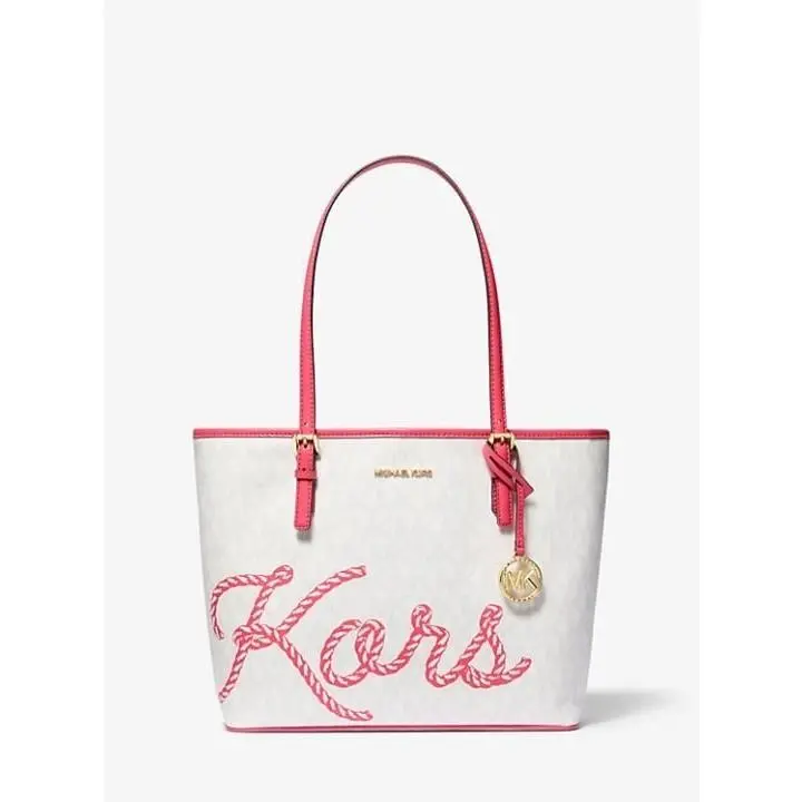 Michael Kors Tote Jet Set Medium Kors Signature Logo Bag Geranium Multi