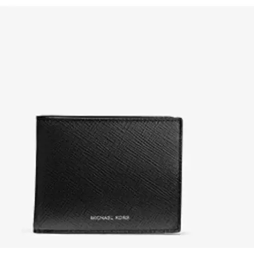 Michael Kors Crossgrain Leather Billfold Men. Wallet Purse Christmas Gift