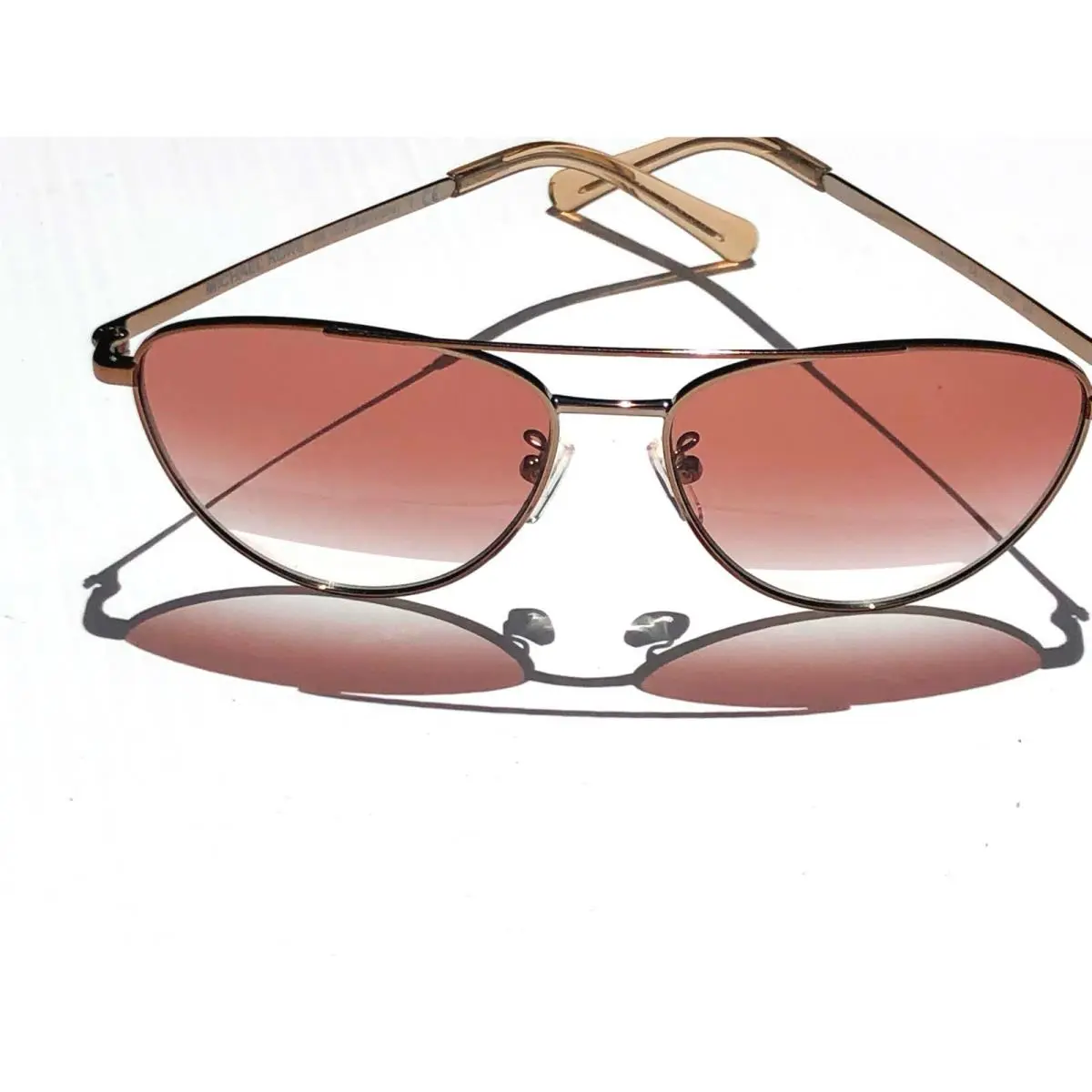 Barcelona Mink Brown Mirror Aviator Womens Sunglass MK1056 by Michael Kors