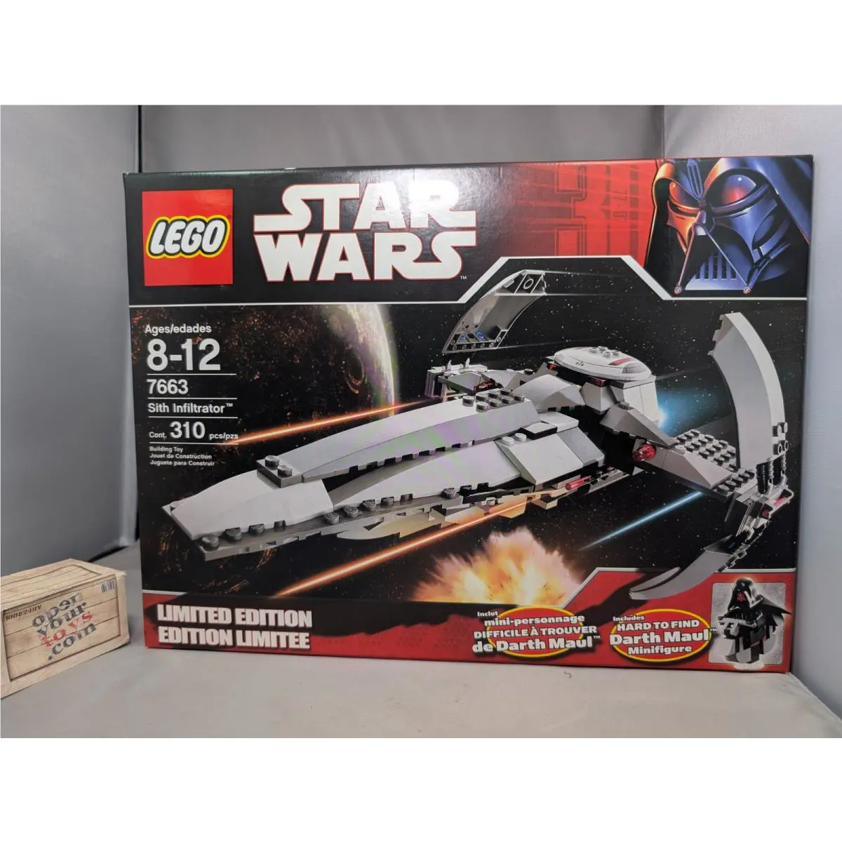 Lego Star Wars Sith Infiltrator 7663 2007 Rare Darth Maul Minifig