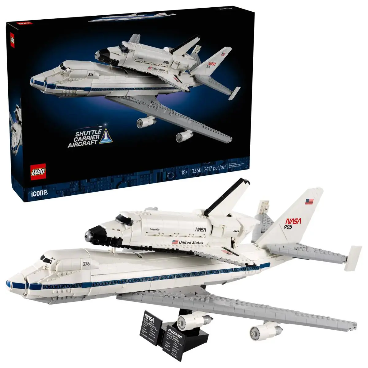 Lego Icons Shuttle Carrier Aircraft Set 10360
