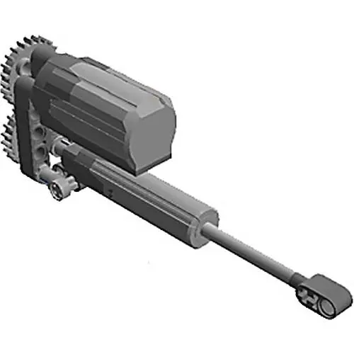 Lego Power Functions Compact Linear Actuator Motor Cylinder Piston Gears Axles