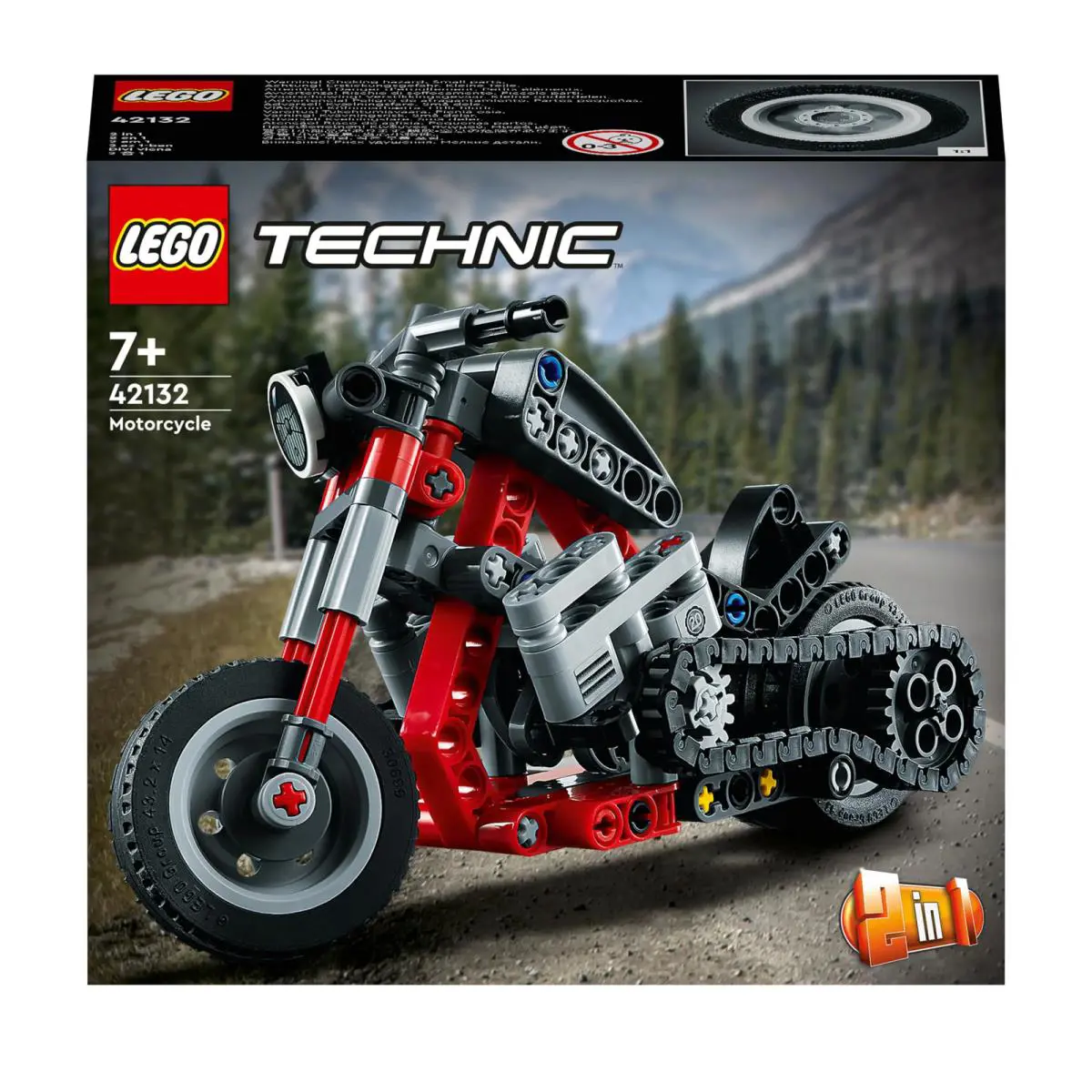 Lego Technic Motorcycle 42132 Model Building Kit Give Kids a Treat with This Mo