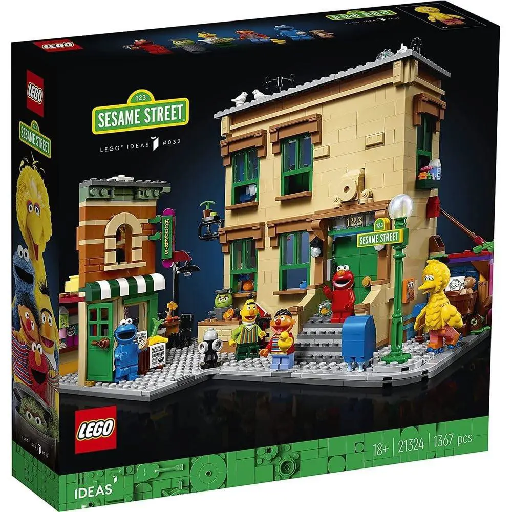 Lego Ideas 123 Sesame Street 21324 Building Kit Awesome Build-and-display Model