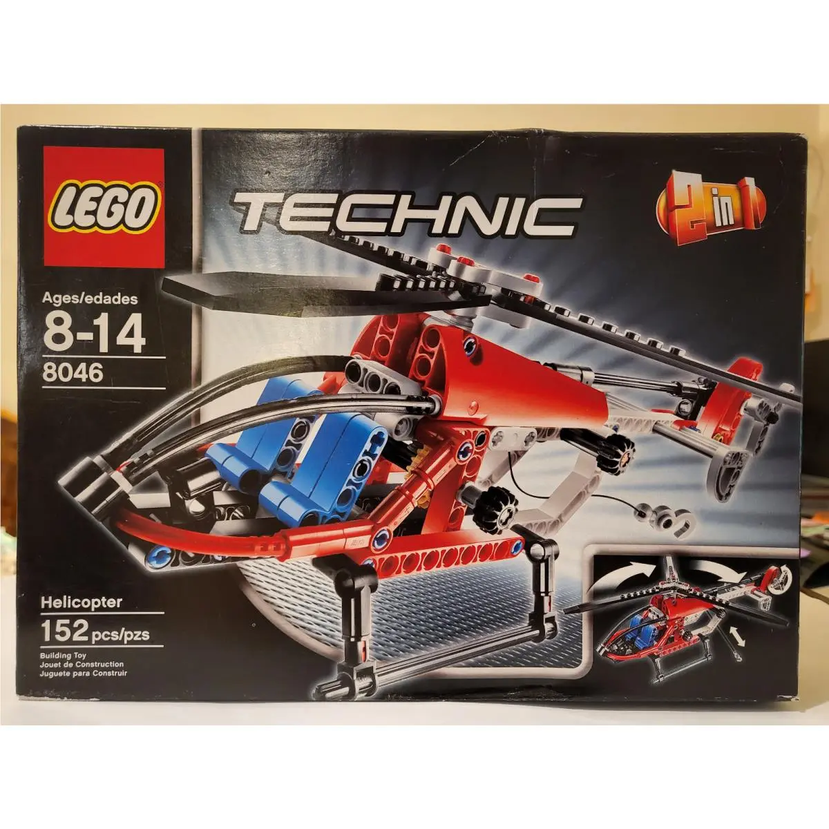 Lego Technic 8046 2-in-1: Helicopter / Seaplane - Nisb - Retired - Ages 8-14